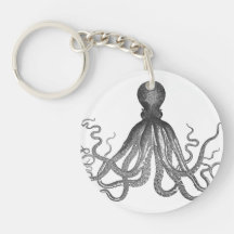 Kraken - Black Giant Octopus / Cthulu Key Chain