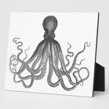 Kraken - Black Giant Octopus / Cthulu Plaques