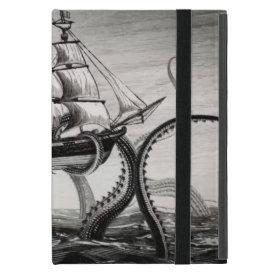 Kraken Holding Pirate/Sailing Ship iPad Mini Folio Covers For iPad Mini