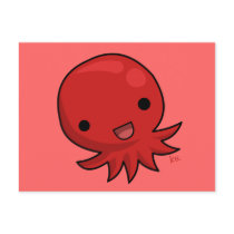 Kraken Jr. Postcard by CaramelCritters Kraken Jr. Postcard
