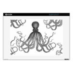 Kraken - pulpo gigante negro/Cthulu Calcomanías Para Portátiles