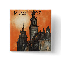 Krakow Pinback Button