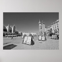 Krakow, Main Market Square, Poland, wall poster