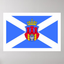 Krakow, Poland flag Poster