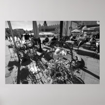 Krakow, Street garden, Poland Print