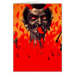 Krampus Emerging From Hell Card