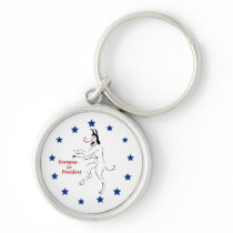 Krampus for President Key Ring keychains