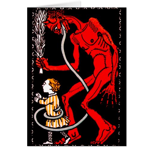 Krampus has a long tongue card