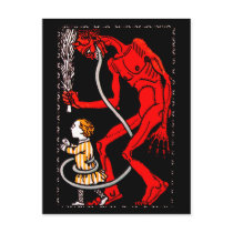 Krampus has a long tongue postcards by krampus Krampus has a long tongue postcards