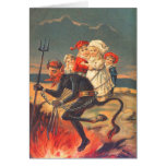 Krampus Kidnapping Children Cards