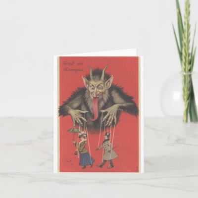 Krampus Note Card