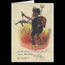 Krampus Note Card cards