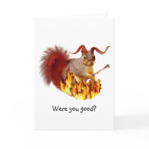 Krampus Squirrel Card