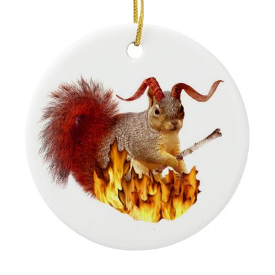Krampus Squirrel Ornament