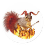 Krampus Squirrel Sticker stickers