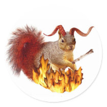 Krampus Squirrel Sticker
