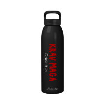 Krav Maga "Drink it in" Reusable Water Bottle