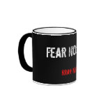 krav maga fear nothing mug cup