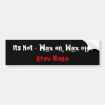 Krav Maga martial arts bumpersticker Bumper Sticker