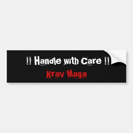 Krav Maga martial arts bumpersticker Bumper Stickers