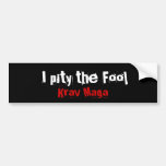 Krav Maga martial arts bumpersticker Bumper Stickers