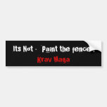 Krav Maga martial arts bumpersticker Bumper Sticker