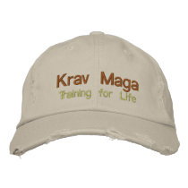 Krav Maga, Training for Life embroidered hats
