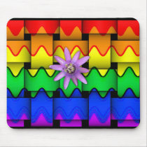Krazy Rainbow Flag mousepads