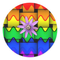 Krazy Rainbow Flag stickers by CaliforniaKid Krazy Rainbow Flag stickers