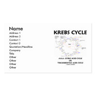 Krebs Cycle A.K.A. Citric Acid Cycle Tricarboxylic Business Card
