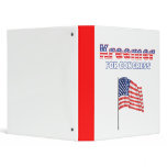 Kreemer for Congress Patriotic American Flag binders