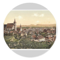 Krems, Lower Austria, Austro-Hungary magnificent P Round Stickers