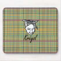 kreyol (young girl head tide) mousepads