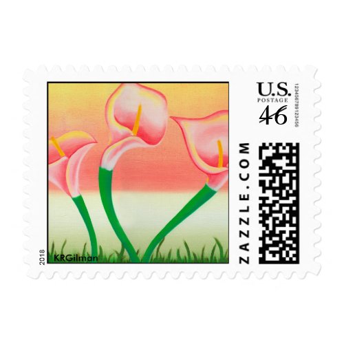 KRGilman Floral Stamp stamp