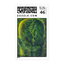 KRGilman "Think Green" Art Stamp