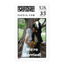 Kris and Adrian Wedding Announcement postage by klcallis Kris and Adrian Wedding Announcement postage