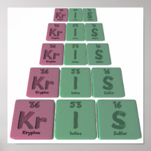Kris as Krypton Iodine Sulfur Print