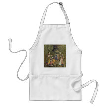 Krishna And The Girls By Indischer Maler Um 1710 ( Apron