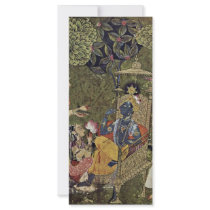 Krishna And The Girls By Indischer Maler Um 1710 ( Personalized Rack Card