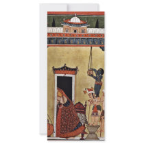Krishna Steals Milk By Indischer Maler Um 1750  (B Custom Rack Cards