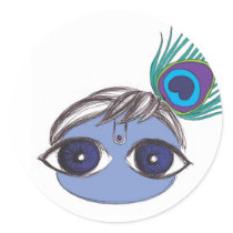 krishna sticker