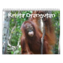 Krista Orangutan wildlife charity calendar