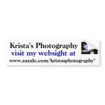 Kristas Photography Bumper Sticker #27  027