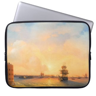 Kronstadt Fort Emperor Alexander Ivan Aivazovsky Laptop Computer Sleeves