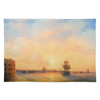 Kronstadt Fort Emperor Alexander Ivan Aivazovsky Place Mats