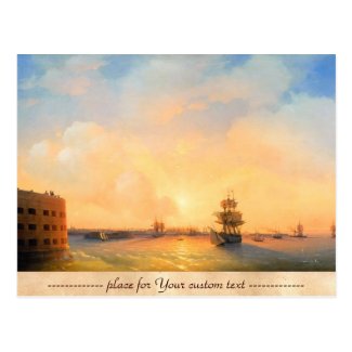 Kronstadt Fort Emperor Alexander Ivan Aivazovsky Post Cards
