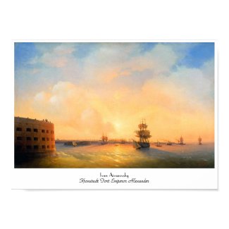 Kronstadt Fort Emperor Alexander Ivan Aivazovsky Print