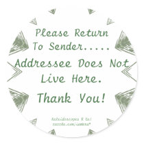 KRU Return To Sender Sticker