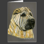 Kruger - Shar Pei Dog Art Card