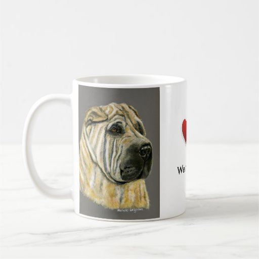 Kruger - Shar Pei Dog Art Mugs